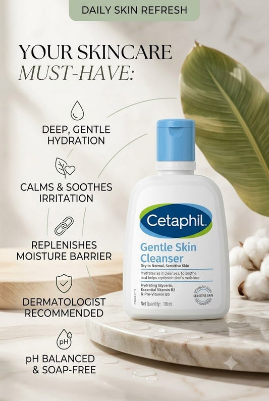 Gentle Skin Cleanser 2 Pack of 125 ml | For Dry to normal skin