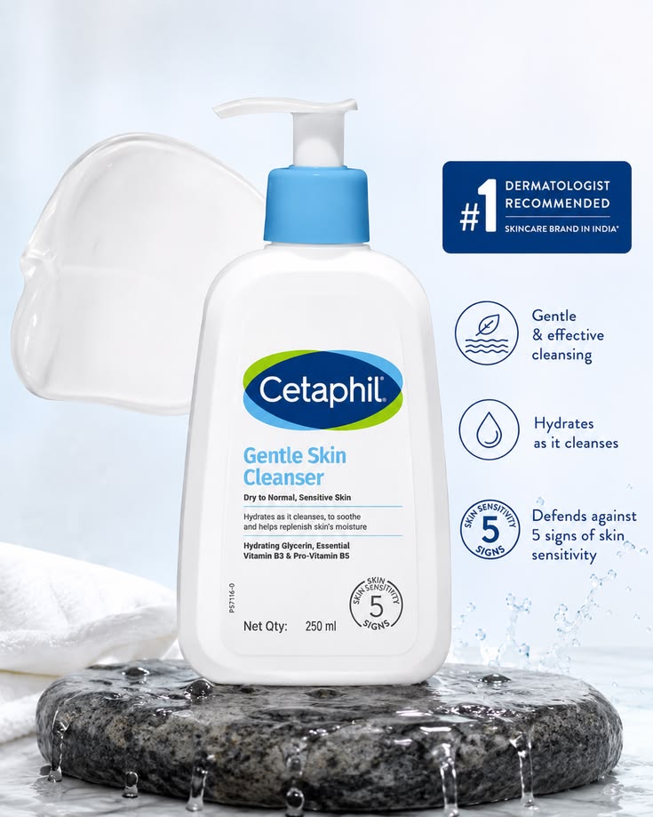 Gentle Skin Cleanser 2 Pack of 125 ml | For Dry to normal skin