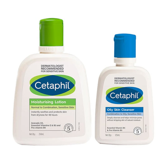 Cetaphil Moisturizing Lotion + Gentle Skin Cleanser, 100 ml